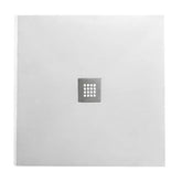 PIATTO DOCCIA QUADRATO IN MARMORESINA BIANCO MODELLO STONE FREE H2,8